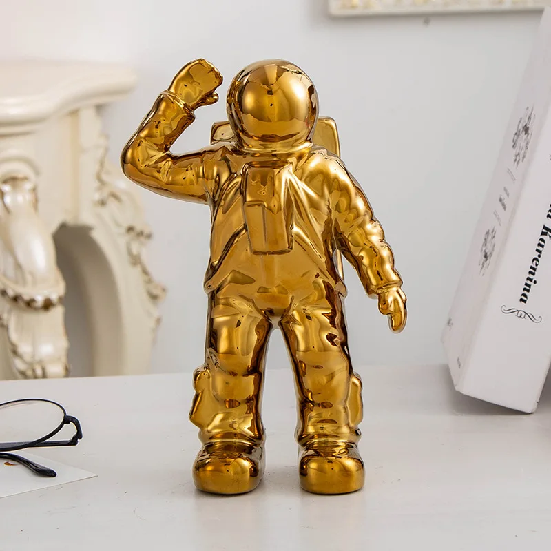 Современная керамика астронавт украшение ремесла скульптура для дома гостиной