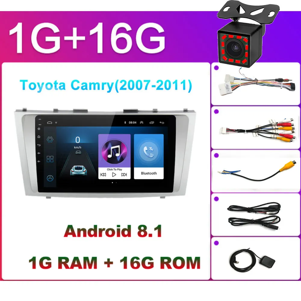 Camery OEM вы хотите 2 Din Android 8,1 Автомобильный gps мультимедийный плеер для hyundai solaris peugeot 307SW Collora Kia Rio Sportage - Цвет: Camery