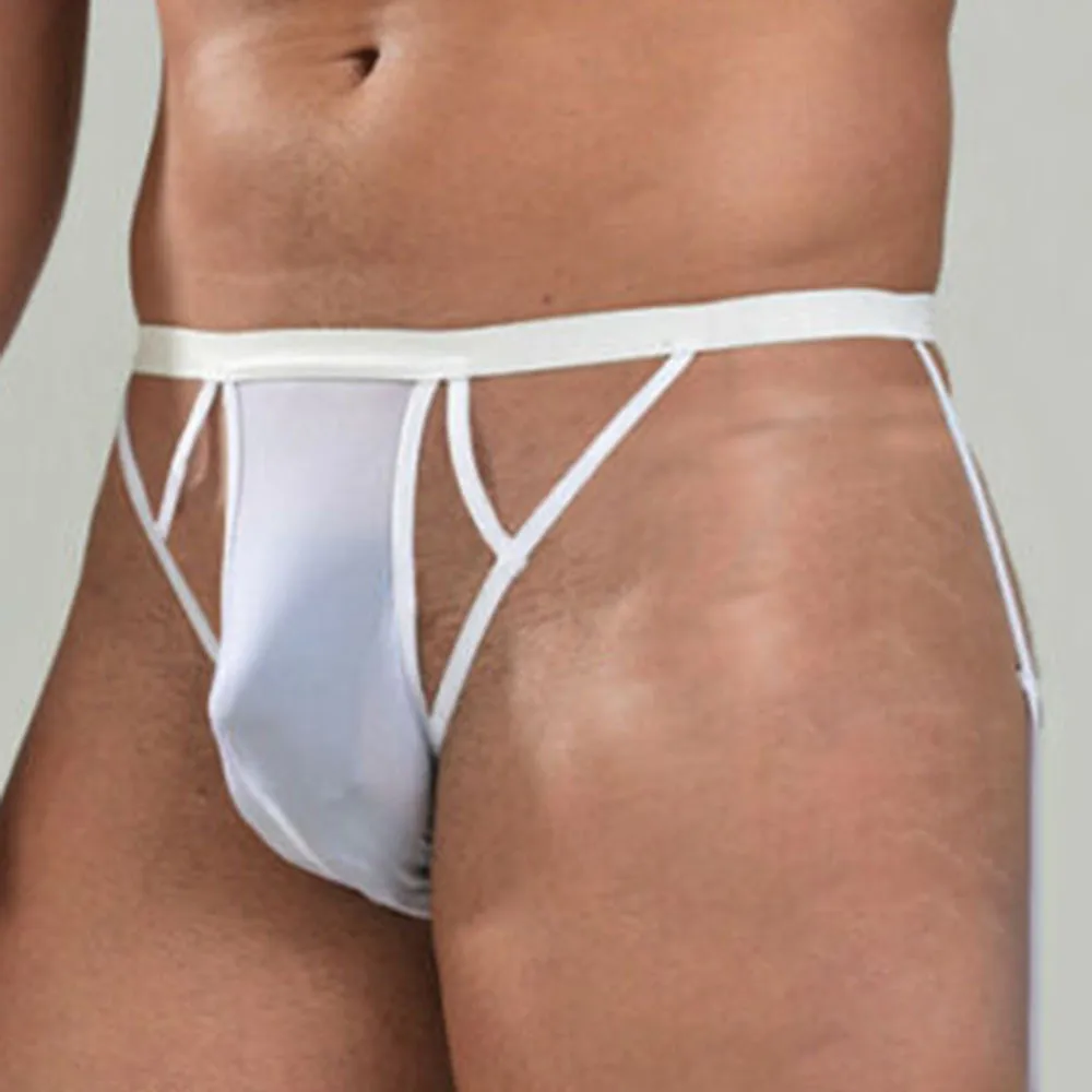 

Men Sexy Low Rise Mesh Briefs See Through G-strings T-Back Underwear U Bugle Mesh Sheer Transparent Lingerie Male Mesh Underpant