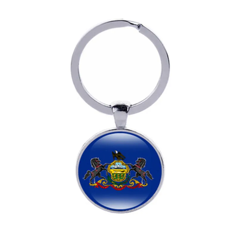 Карта США государственный флаг Северная Дакота Каролина Пенсильвания Техас