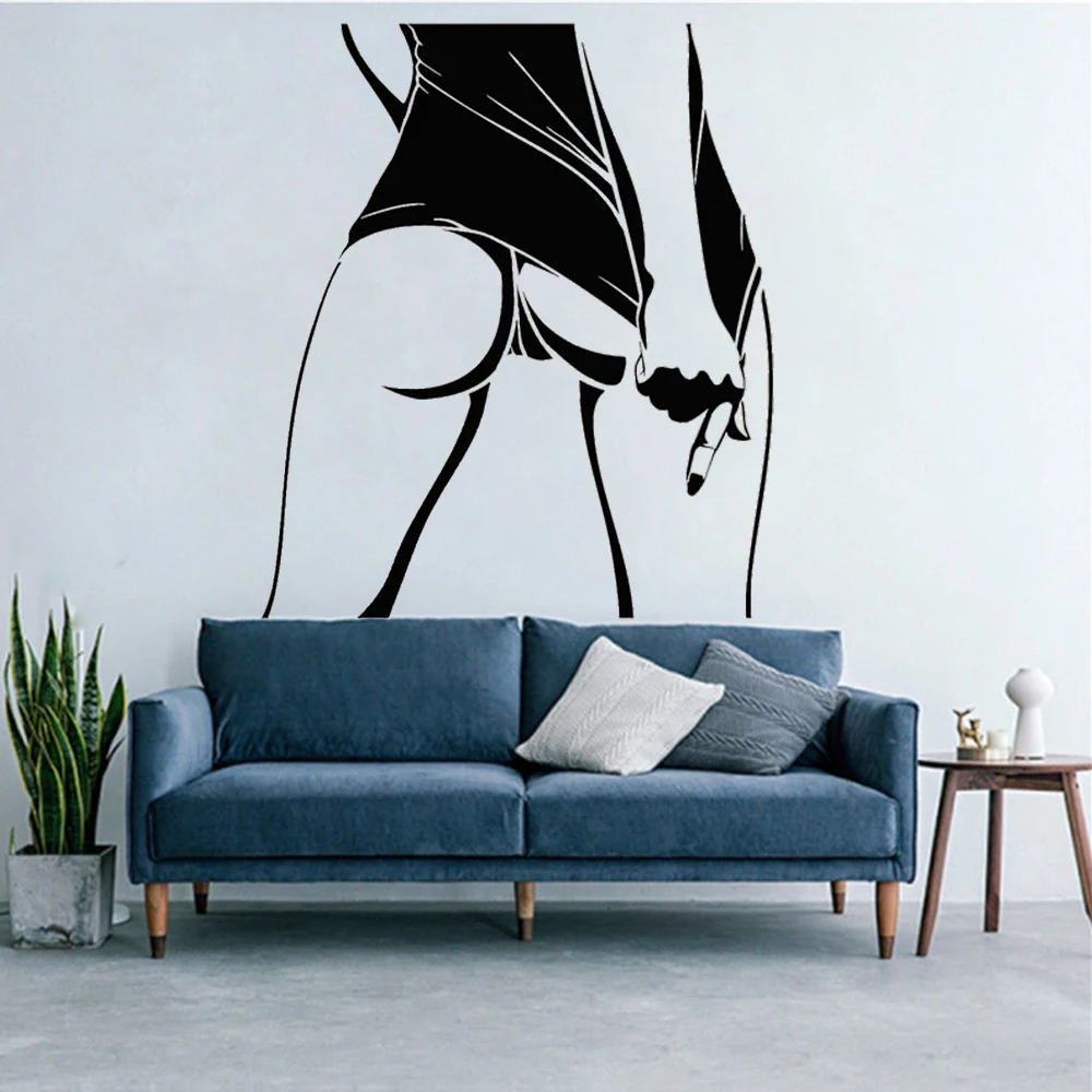 

Naked Woman Wall Stickers Nude Women Vinyl Decals Sexy Butt Adult Bedroom Decoration Poster Removable Body Art Murals HJ0236