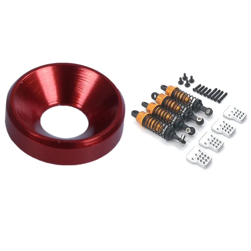 

8 шт. шайба с потайной головкой M3 3 мм, обработанная с плоской головкой для радиоуправляемого хобби-автомобиля с 4 шт. амортизатором для WPL MN90 р...