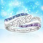 Изысканные двухцветные ювелирные кольца, дешевые аксессуары для женщин, Любовное кольцо, ювелирные изделия, модные ювелирные изделия, эстетические кольца для женщин