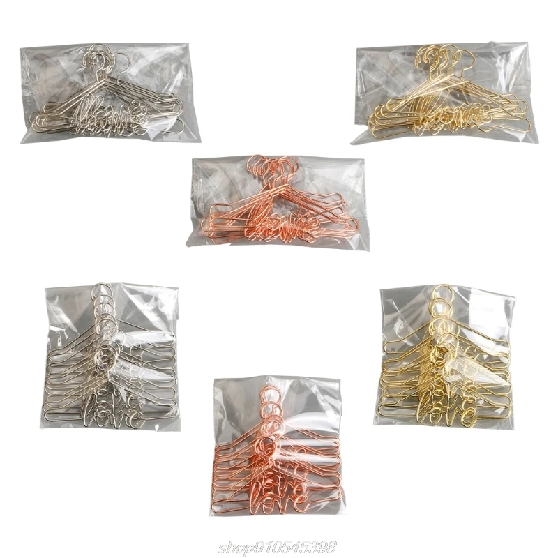 

10pcs Metal Love Doll Hangers Doll Accessories For USA Girl Babie Blyth 1/3 1/6 Doll Cloth D21 20 Dropshipping