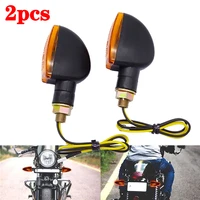 1 pair universal motorcycle turn signal indicators light amber flashers lighting motorbike lamp super bright for honda suzuki