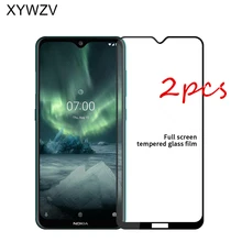 2Pcs For Nokia 6.2 Glass Tempered Glass for Nokia 6.2 Film Glue Full HD 9H Hard Protective Glass Screen Protector for Nokia 6.2