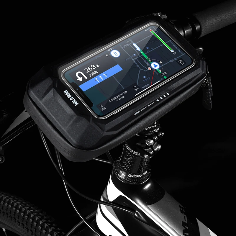 waterproof touch screen bike phone holder 6 7inch anti fall high capacity mobile phone case for iphone 13 12 pro max bicycle bag free global shipping