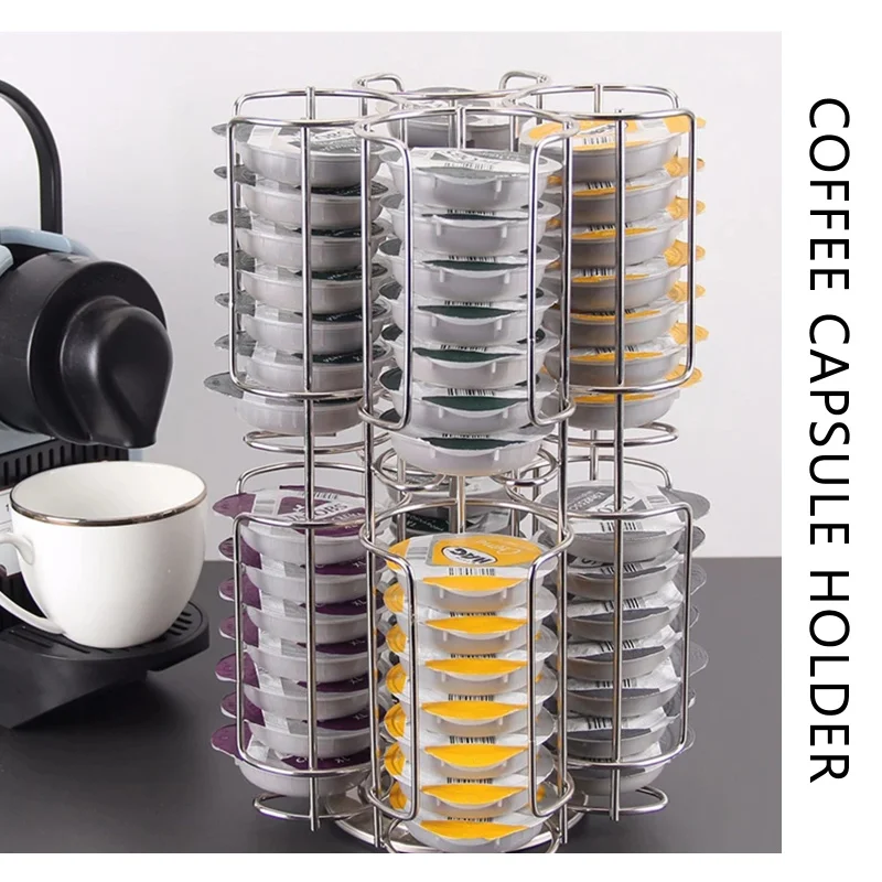 Вращающаяся стойка для кофе вращающийся держатель кофейных капсул