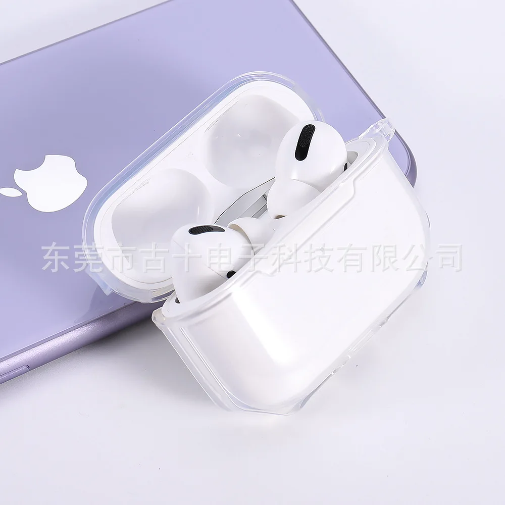 

For Apple's Airpods Pro Earphone Case And Split TPU Transparent Fall Proof Protective Case