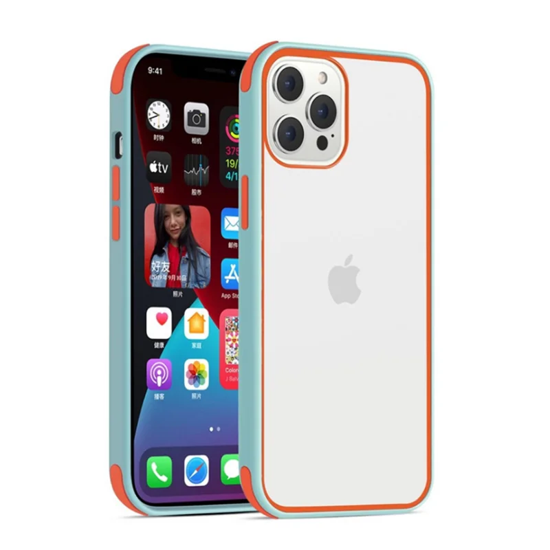 

Contrasting Frame Is Suitable for IPhone11ProMax/12Mini/XR/XS/X/8/7 Anti-drop Silicone Couple Mobile Phone Case Wholesale