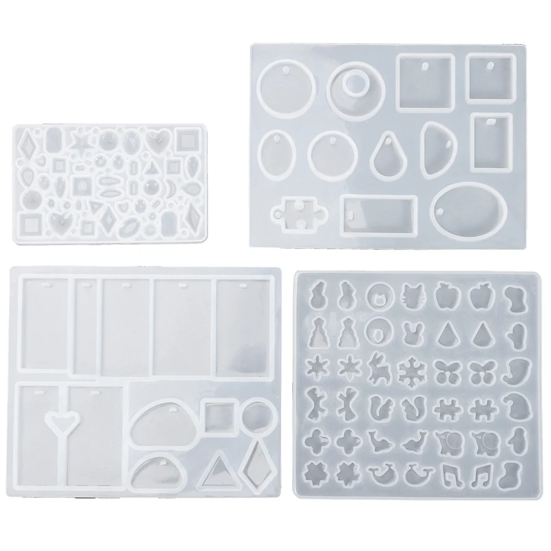 

229 шт. сделай сам, ювелирное изделие литейные формы Инструменты Набор 9 силиконовые ювелирные изделия смолы формы с 70 конструкции 1 серьги фо...