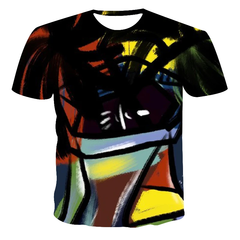 

Summer 2021 New 3D Printed T-Shirt Animal Print Men'S T-Shirt Print Casual T-Shirt O-Neck Hip Hop Short Sleeve