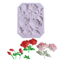 rose lace silicone fondant chocolate resin sugarcraft mold for pastry cup cake decorating kitchen tool