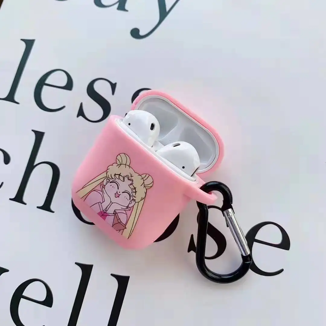 3D мультфильм для Airpods силиконовый стежок чехол для Apple Air pods милый чехол для гарнитуры наушников чехол для Earpods аксессуары