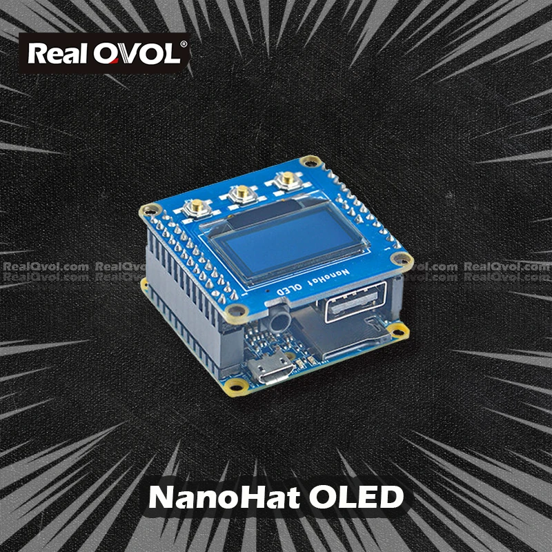 RealQvol FriendlyELEC NanoHat OLED для NanoPi NEO/NEO2/NEO Air/NEO Plus2/NEO Core/Core2 0 96 128*64 | Компьютеры и офис