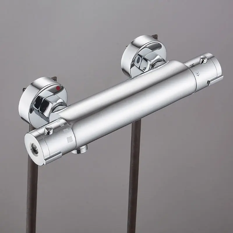 

Thermostatic Control Mixing Valve Wall Bathroom Smart Shower Faucet Taps Mixer Dropship
