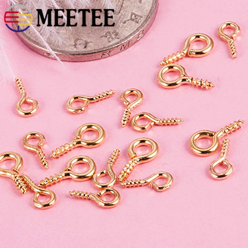 1900 шт. застежка крючок 4 мм 5 7 мини шпильки для глаз крючки винтовые резьбовые