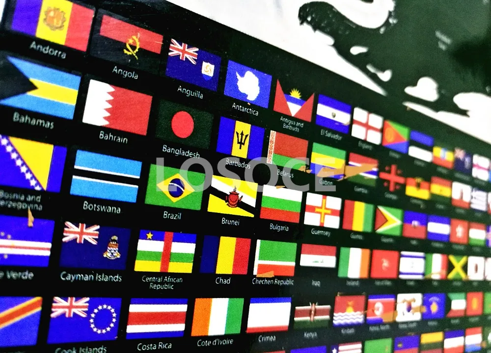 

Multiple sizes deluxe erase black scratch map world scratch wall poster foil layer coating World flag map world wall sticker