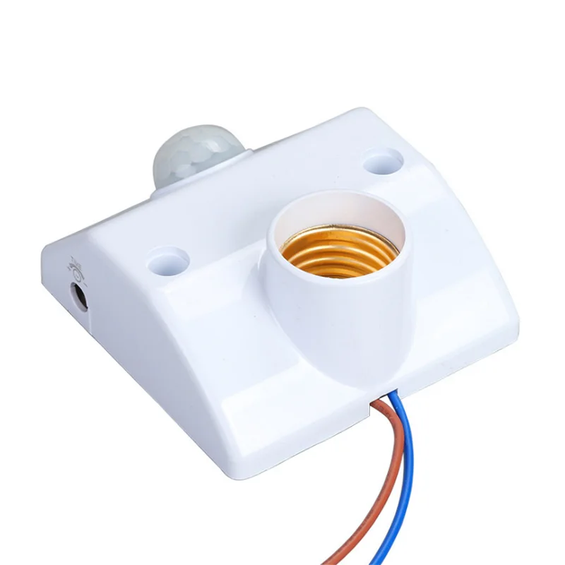 

Lamp Base E27 Standard AC 170-250V Lamp Bulb Base Infrared IR Sensor Automatic Wall Light Holder Socket PIR Motion Detector