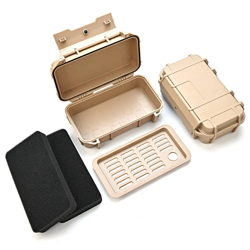 

Outdoor Double Layer Plastic Waterproof Airtight Survival Case Container Camping Outdoor Travel Storage Box