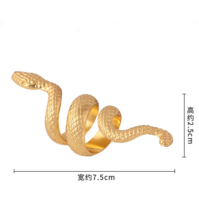 1 ШТ. Гиперболический Панк Длинное Кольцо Змеи Для Женщин Мужчин Европейский