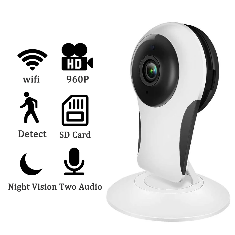 

IP Camera WiFi Surveillan HD 960P Wireless Camera CCTV Home Indoor Security Surveillance System With Night Vision SD Card Slot