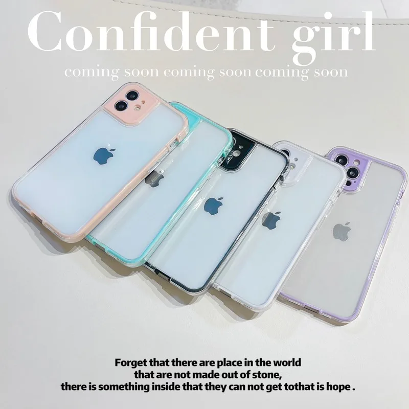 

Camera Original Transparent Silicone Phone Case For iPhone 13 12 11 Pro XS MAX XR X SE 2020 7 8 Plus Mini Soft Candy Cover Cases