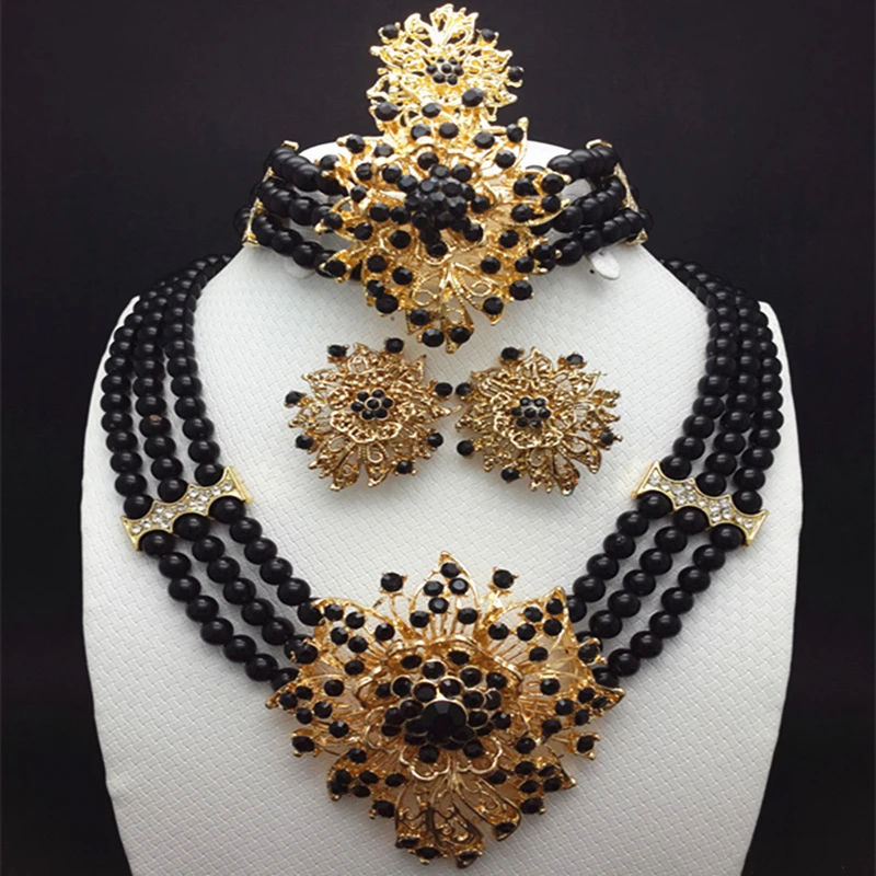 

Fashion Bridal Jewelry Sets Wedding Engagement Necklace Earring for Bride Party Costume Accessories Indian Jewellery Sets Women