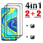 Чехол 4 в 1 с полным покрытием для Xiaomi Redmi note 9s 9 10 8 7 6 s t pro max 5g 2021, защитная задняя крышка, стекло на камеру