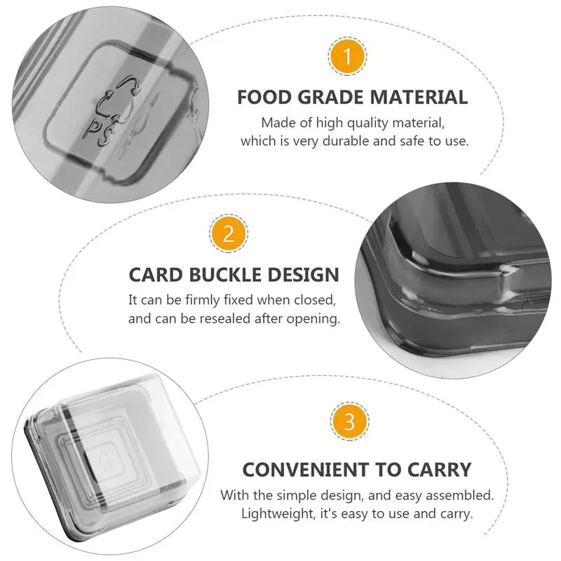 100 шт. одноразовый пластиковый прозрачный контейнер для яичного желтка 6 5 х6 х4