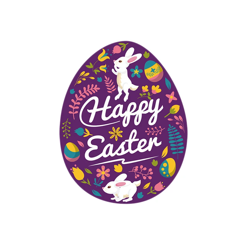 Пасхальные граффити наклейки на стену Счастливый мультфильм яйца украшение дома