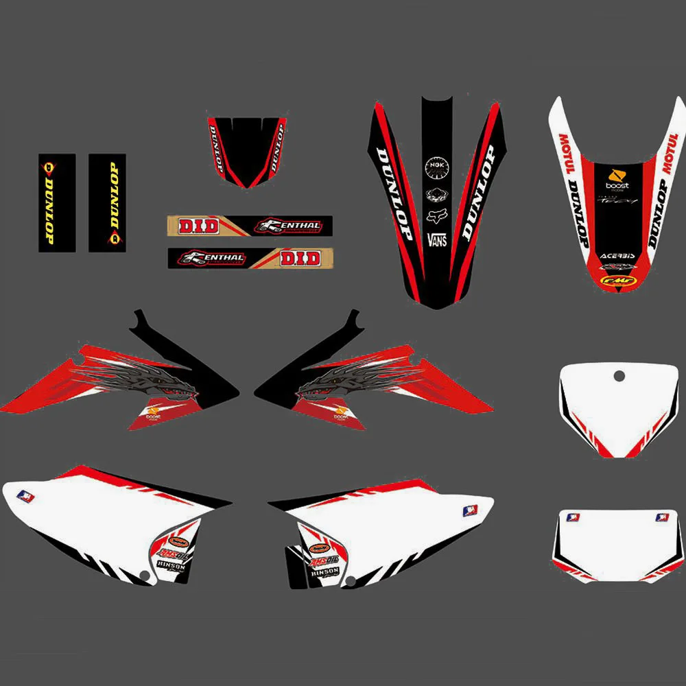 Полная графика наклейки мотоцикл фон на заказ 3 м для HONDA CRF Trail 150 230 2008 2009 2010 2011 2012