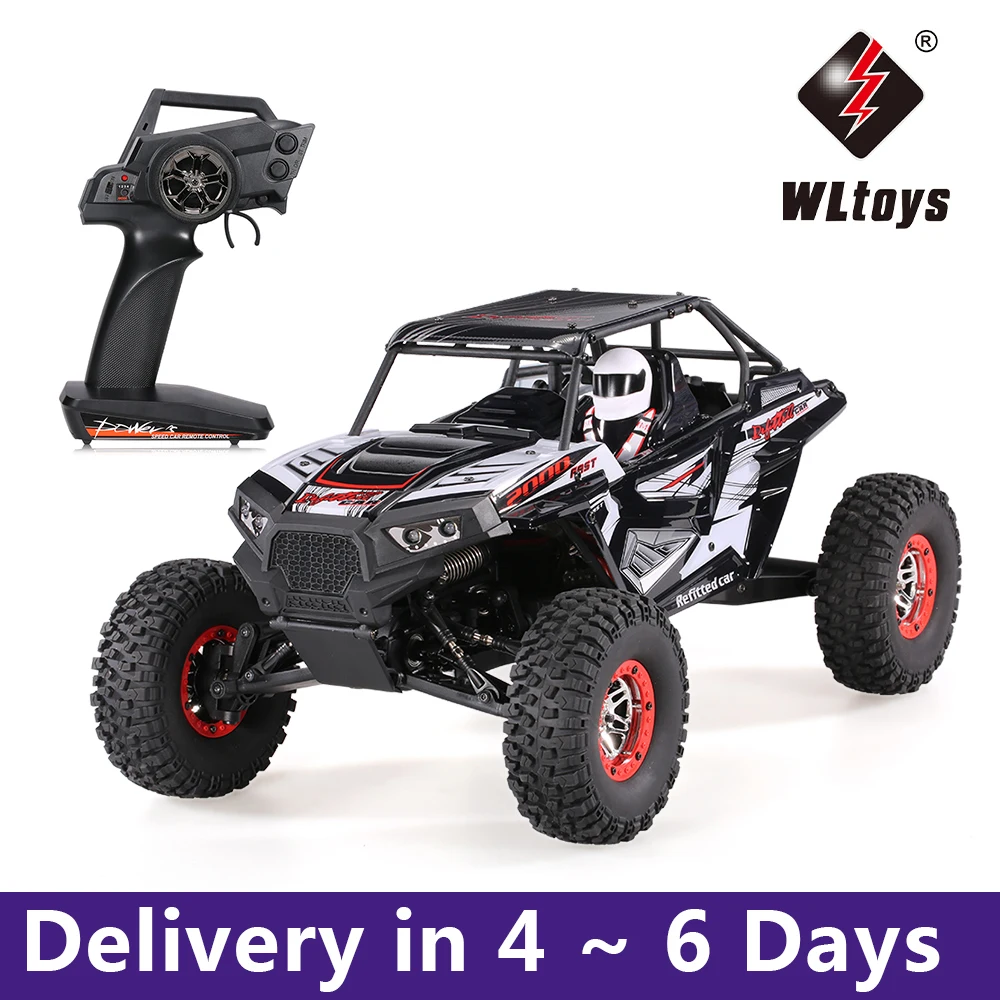 WLtoys 10428 B2 1/10 RC Автомобиль 2 4G 4WD 50 км/ч Рок Гусеничный внедорожный Багги пустыня Baja