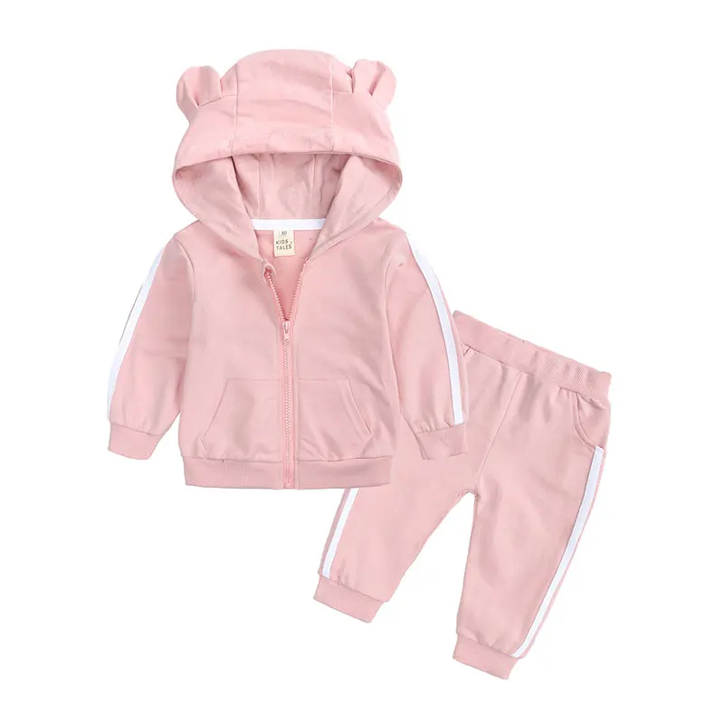 

Fashion Kids Clothes Girls Sets Spring Autumn Baby Boy Clothes Cotton Long Sleeve Hooded Tops+Pants Infatn Clothing 1-2 Years