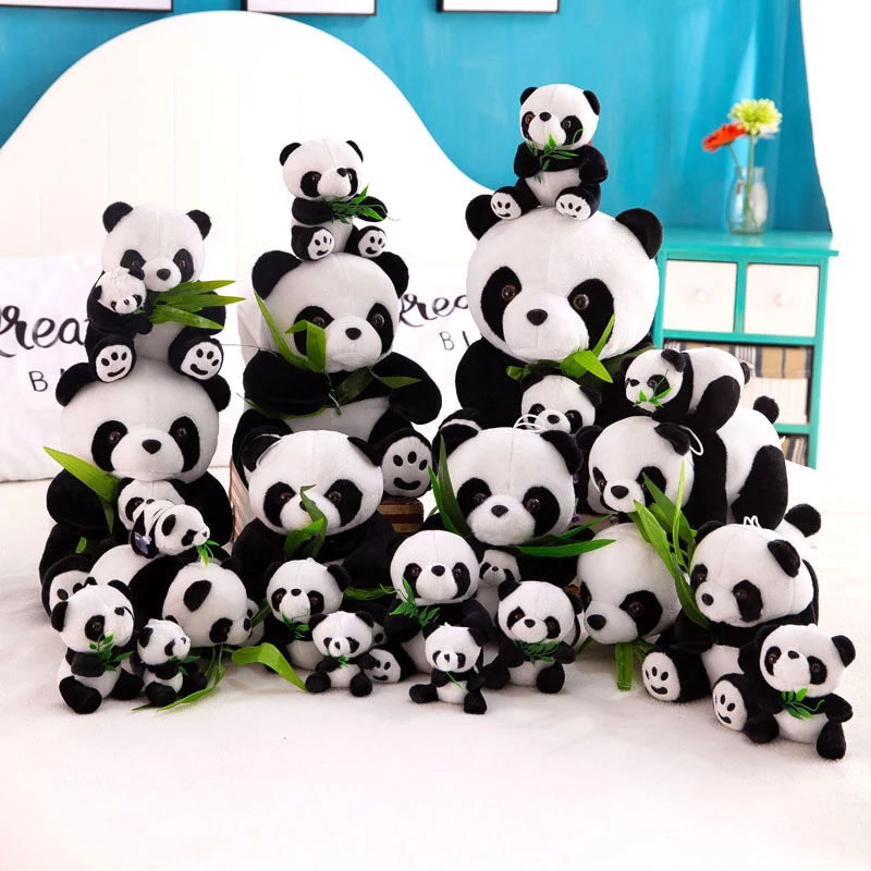 

50 см Милая большая гигантская панда с бамбуковыми листьями Медведь Плюшевые игрушечные Животные Кукла игрушка подушка мультяшная Кукла де...