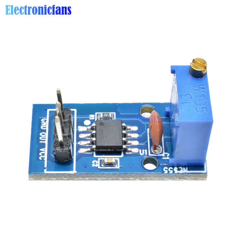 Модуль генератора импульсов с регулируемой частотой 5 шт. NE555 для Arduino В-12 в 29*12 мм |