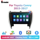 Srnubi Android 10 автомобильное радио для Toyota Camry XV 50 55 2015-2017 2 Din 4G WiFi GPS Carplay мультимедийный стерео плеер DVD головное устройство