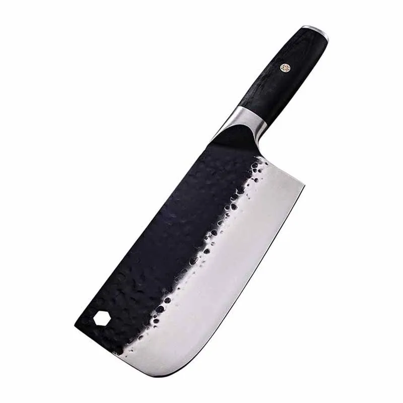 

5CR15mov Hand Forged Kitchen Knife Chef Slices Household Kitchen Knife Stainless High Carbon Manganese Steel Hammer Pattern