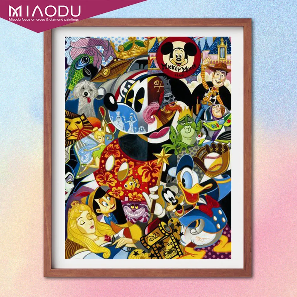 

5D Diamond Painting Disney Cartoon Characters Mickey Mouse Woody Cross Stitch Embroidery Handmade Mosaic Full Drill Home Decor