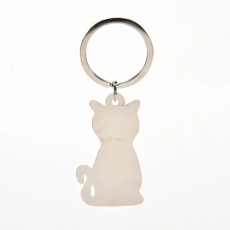 1Pc Fashion Cat Shaped Keyring Metal Key Chain Creative Car Ornament Accessories wholesale | Автомобили и мотоциклы