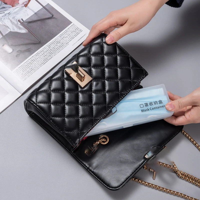 Мультфильм переносная маска ящик для хранения матовый Пластик Маска Для