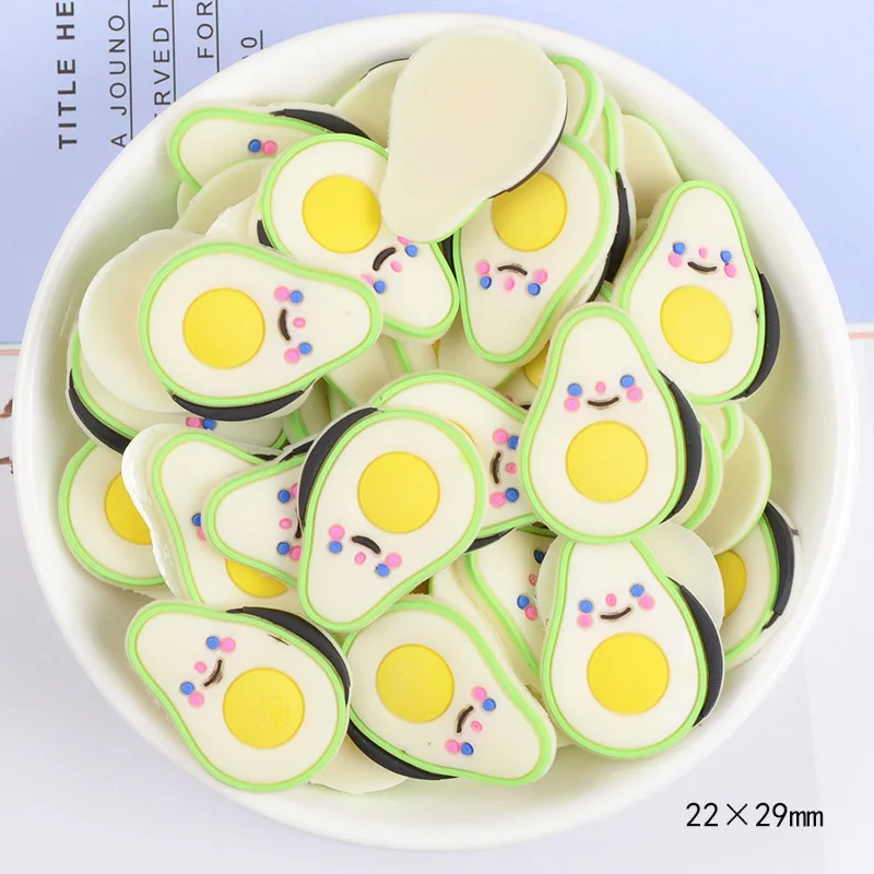 30 шт. фруктовые ломтики слайм шармы товары комплект наполнителя пушистые слаймы