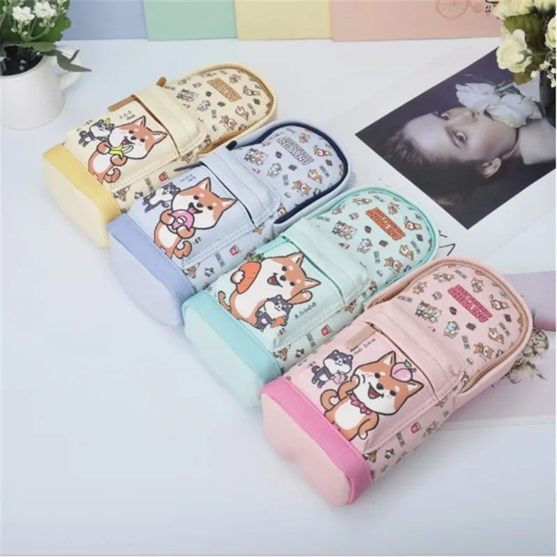 

Zipper Pencil Case Forest Department Pencil Case Inverted Trapezoidal Pencil Bag Stationery Creative
