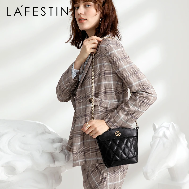 LA FESTIN designer bucket bags 2021 new tide spring and summer fashion messenger female bag wild shoulder chain small women | Багаж и