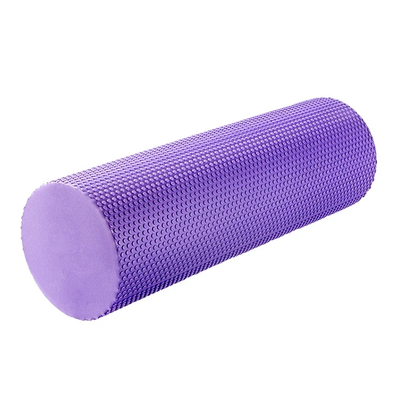 Purple 45cm Горячие блоки йоги EVA пенный валик для йоги фитнес, Пилатес массаж триггерной точки ролик для фитнеса прибор для занятия йогой расслабление мышц - Цвет: Purple 45cm
