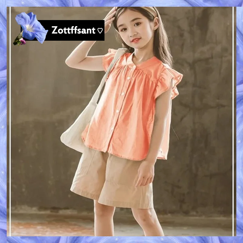 

Children Clothing For Girls Teen Kids Girls Clothes 8 10 12 Year Girls Clothes Set Summer top + Short Pants 2 PCS