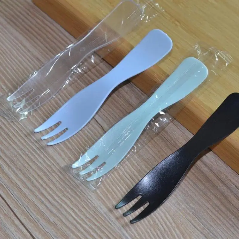 Ложка Вилка и вилка одноразовые 11/14 см 100 шт.|Одноразовые ложки| |