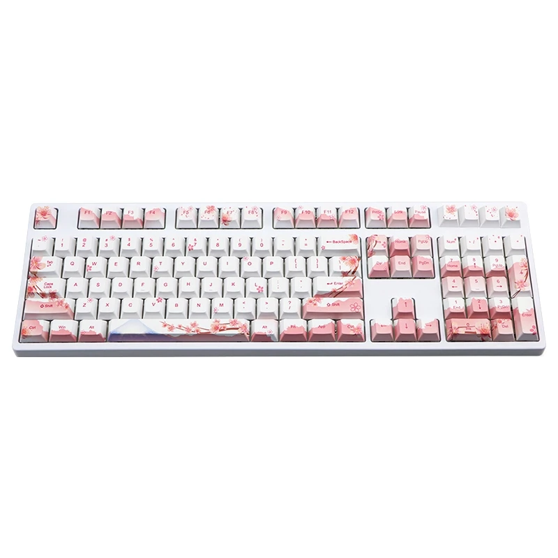 110 ключей PBT 5 сторон краситель подкровать вишня профиль механическая клавиатура