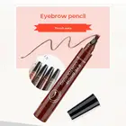 4 наконечника вилки для тонких набровей татуаж цветная ручка жидкий карандаш для бровей водостойкая жидкая водная ручка для бровей Макияж глаз TSLM1