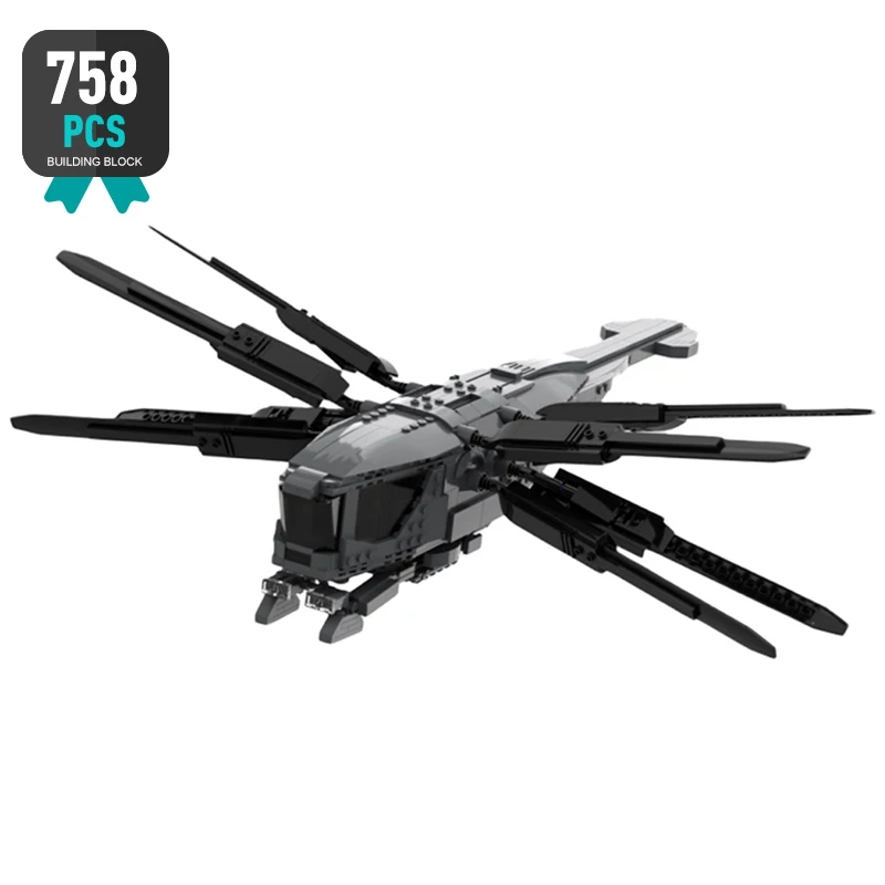 

MOC Duneed Atreides Ornithopter Sci-fi Movie Building Block Toys Airplanes Helicopter Bricks Deformation Plane Toys for Boys